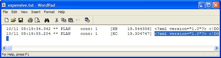 Figure 5: expensive.txt with XC plan selected