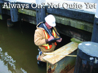 Shane Dunlow, NCDOT, using a Tablet PC running SQL Anywhere 9