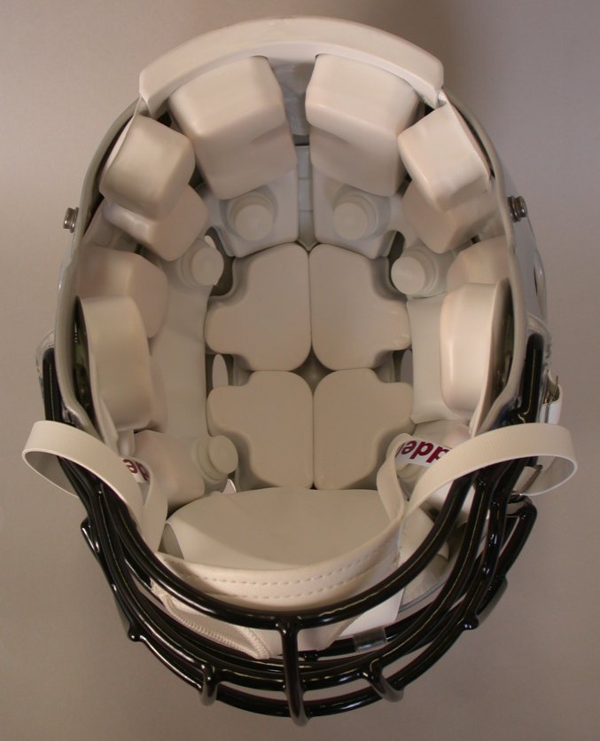 Figure 1: HIT System hardware mounted in a football helmet