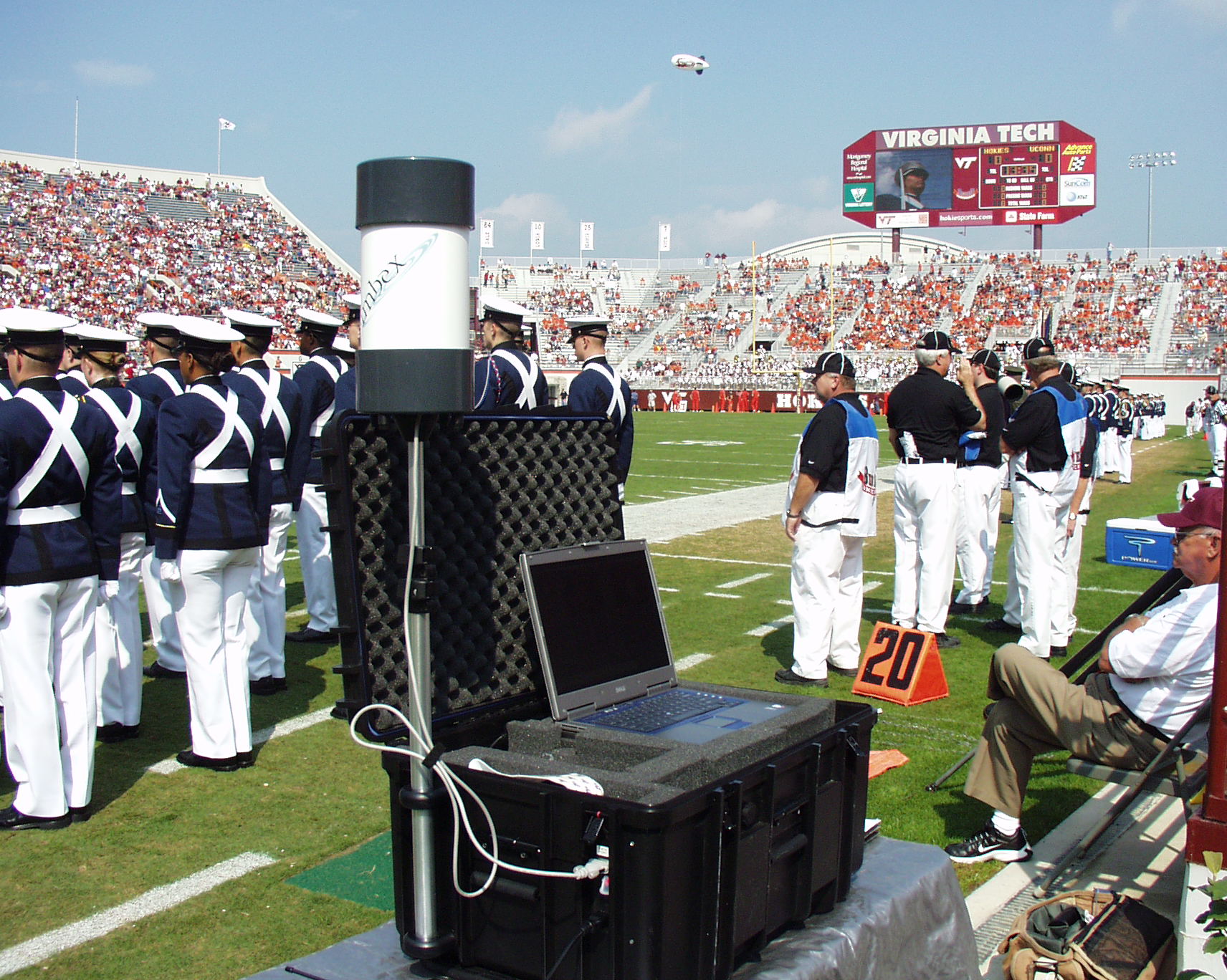 Figure 2: HIT System sideline controller at a Virginia Tech football game
